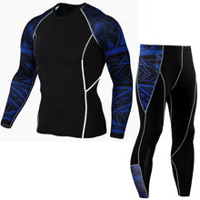 Load image into Gallery viewer, Sportwear Rashgard Sport Shirt Men Compression Pants Punisher Gym Running Shirt Men Fitness Leggings Clothes Tight Suit