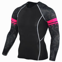 Load image into Gallery viewer, Sportwear Rashgard Sport Shirt Men Compression Pants Punisher Gym Running Shirt Men Fitness Leggings Clothes Tight Suit