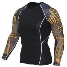 Load image into Gallery viewer, Sportwear Rashgard Sport Shirt Men Compression Pants Punisher Gym Running Shirt Men Fitness Leggings Clothes Tight Suit