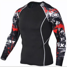 Load image into Gallery viewer, Sportwear Rashgard Sport Shirt Men Compression Pants Punisher Gym Running Shirt Men Fitness Leggings Clothes Tight Suit