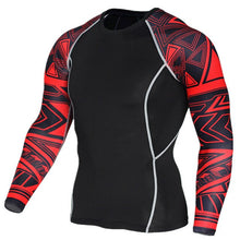 Load image into Gallery viewer, Sportwear Rashgard Sport Shirt Men Compression Pants Punisher Gym Running Shirt Men Fitness Leggings Clothes Tight Suit