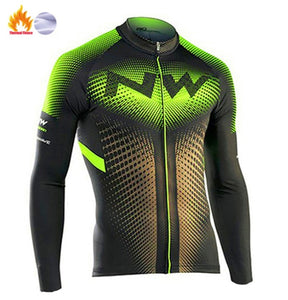 2018 Northwave Pro Team Winter Cycling Clothing Breathable Ropa Ciclismo Long Sleeve MTB Bicycle Clothing Outdoor Sport Clothes