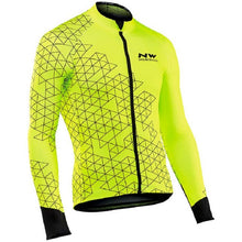 Load image into Gallery viewer, 2019 Northwave Long Sleeve Cycling Clothes Set NW Pro team Jersey men suit Breathable outdoor sportful bike MTB clothing paded