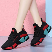 Load image into Gallery viewer, 2019 Spring New Women casual shoes fashion breathable lightweight Walking mesh lace up flat shoes sneakers women