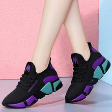 Load image into Gallery viewer, 2019 Spring New Women casual shoes fashion breathable lightweight Walking mesh lace up flat shoes sneakers women