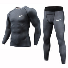 Load image into Gallery viewer, Rashguard Compression Men's Sport Suits Quick Dry Running sets Clothes Sport Jogger Training Gym Fitness Tracksuits Running Suit