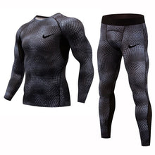 Load image into Gallery viewer, Rashguard Compression Men's Sport Suits Quick Dry Running sets Clothes Sport Jogger Training Gym Fitness Tracksuits Running Suit