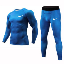 Load image into Gallery viewer, Rashguard Compression Men's Sport Suits Quick Dry Running sets Clothes Sport Jogger Training Gym Fitness Tracksuits Running Suit
