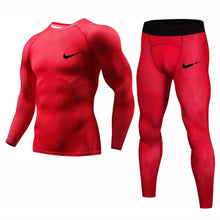 Load image into Gallery viewer, Rashguard Compression Men's Sport Suits Quick Dry Running sets Clothes Sport Jogger Training Gym Fitness Tracksuits Running Suit