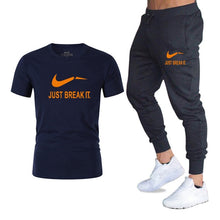 Load image into Gallery viewer, Free shipping 2 pieces set of men's sportswearsports suit gym fitness clothes running jogging sportswear exercise workout tights