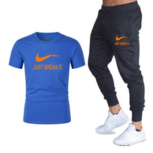 Load image into Gallery viewer, Free shipping 2 pieces set of men's sportswearsports suit gym fitness clothes running jogging sportswear exercise workout tights