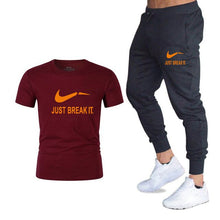 Load image into Gallery viewer, Free shipping 2 pieces set of men's sportswearsports suit gym fitness clothes running jogging sportswear exercise workout tights