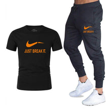 Load image into Gallery viewer, Free shipping 2 pieces set of men's sportswearsports suit gym fitness clothes running jogging sportswear exercise workout tights