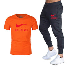 Load image into Gallery viewer, Free shipping 2 pieces set of men's sportswearsports suit gym fitness clothes running jogging sportswear exercise workout tights