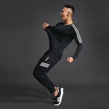 Load image into Gallery viewer, Quick-drying compression men&#39;s sports training suit men&#39;s gym jogging running suit men&#39;s tight fitness workout clothes