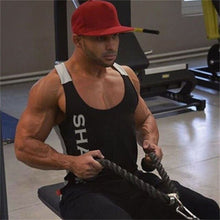 Load image into Gallery viewer, Gym Men Sleeveless Running Bodybuilding Tank Top Muscle Stringer Fitness Shirt Breathable Workout Sport Vest Clothes