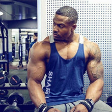 Load image into Gallery viewer, Gym Men Sleeveless Running Bodybuilding Tank Top Muscle Stringer Fitness Shirt Breathable Workout Sport Vest Clothes