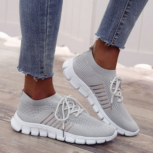 Running Shoes For women Lace Up Sneakers Women Sock Shoes Breathable Mesh Shoes Women Summer Sport Shoes Woman Athletic