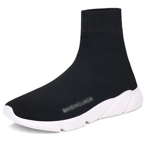 Running Shoes For Men Women Breathable Sneakers Women Men Knit Upper Sport Shoes Sock Boots Woman Chunky Shoes High Top