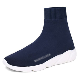 Running Shoes For Men Women Breathable Sneakers Women Men Knit Upper Sport Shoes Sock Boots Woman Chunky Shoes High Top