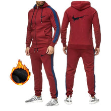 Load image into Gallery viewer, Men Sportswear Hooded Sport Suits Keep warm Running Sets Clothes Sports Joggers Training Gym Fitness Tracksuits Running Set