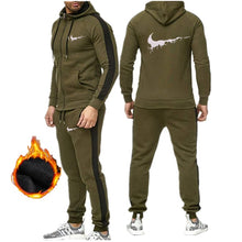 Load image into Gallery viewer, Men Sportswear Hooded Sport Suits Keep warm Running Sets Clothes Sports Joggers Training Gym Fitness Tracksuits Running Set