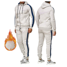 Load image into Gallery viewer, Men Sportswear Hooded Sport Suits Keep warm Running Sets Clothes Sports Joggers Training Gym Fitness Tracksuits Running Set
