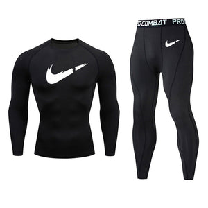 Brand Compression Men's Sport Suits Quick Dry MMA sets Clothes Sports shirt Joggers Training Gym Fitness Tracksuits Running