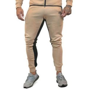 Autumn Men Sportswear tracksuit Zipper Pocket Hooded Jacket Long Sweatpant Casual Jogger Running Workout Outfit Sport Clothes