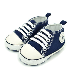 New Canvas Baby Sneaker Sport Shoes For Girls Boys Newborn Shoes Baby Walker Infant Toddler Soft Bottom Anti-slip First Walkers