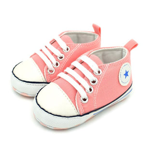 New Canvas Baby Sneaker Sport Shoes For Girls Boys Newborn Shoes Baby Walker Infant Toddler Soft Bottom Anti-slip First Walkers