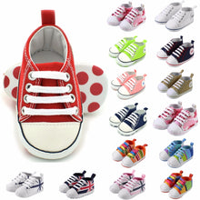 Load image into Gallery viewer, New Canvas Baby Sneaker Sport Shoes For Girls Boys Newborn Shoes Baby Walker Infant Toddler Soft Bottom Anti-slip First Walkers