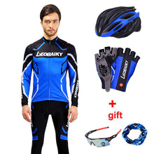 Load image into Gallery viewer, Pro Team Cycling Clothing Men Long Sleeve Bicycle Jersey Set Sport MTB Wear Quick Dry Mens Road Bike Clothes Male Riding Suit
