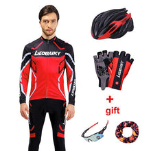 Load image into Gallery viewer, Pro Team Cycling Clothing Men Long Sleeve Bicycle Jersey Set Sport MTB Wear Quick Dry Mens Road Bike Clothes Male Riding Suit