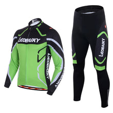 Load image into Gallery viewer, Pro Team Cycling Clothing Men Long Sleeve Bicycle Jersey Set Sport MTB Wear Quick Dry Mens Road Bike Clothes Male Riding Suit