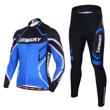 Load image into Gallery viewer, Pro Team Cycling Clothing Men Long Sleeve Bicycle Jersey Set Sport MTB Wear Quick Dry Mens Road Bike Clothes Male Riding Suit