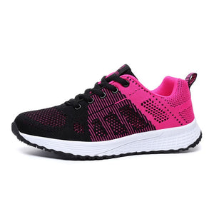 ZHENZU Women's Sport Shoes Female Brand Sneakers Woman Running Shoes Breathable Antislip Light Flats