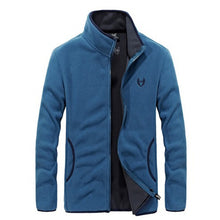 Load image into Gallery viewer, creepy and BOROR new men's soft shell polar fleece hoodie sweatshirt blue denim men's hip hop size l ~ 7XL 8XL sport clothes