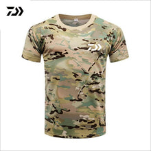 Load image into Gallery viewer, Men DAIWA Fishing T Shirt Summer Man Short Sleeve Camouflage Fishing Clothing Outdoor Sport Breathable Quick Dry Fishing Clothes