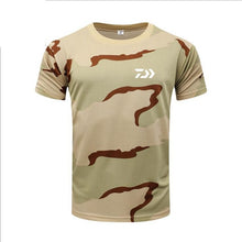 Load image into Gallery viewer, Men DAIWA Fishing T Shirt Summer Man Short Sleeve Camouflage Fishing Clothing Outdoor Sport Breathable Quick Dry Fishing Clothes