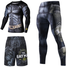Load image into Gallery viewer, Superhero Compression Tracksuits Men's Sport Suit Quick Dry Running sets Clothes Sports Joggers Training Gym Fitness Man Set