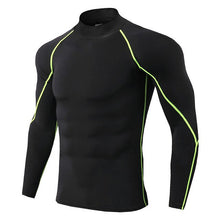 Load image into Gallery viewer, Thermo shirt high collar men's underwear sport termal tshirt long sleeve men quick dry compressed underwear clothes men bielizna