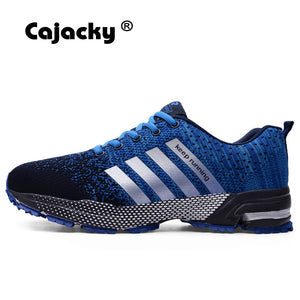 Cajacky Running Shoes Men Sneakers Plus Size 47 46 Summer Breathable Mesh Men Sport Shoes Outdoor Athletic Trainers Lightweight